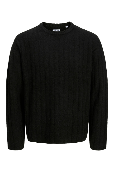 Jack & Jones Bradley Carter Knit Crew Neck Black
