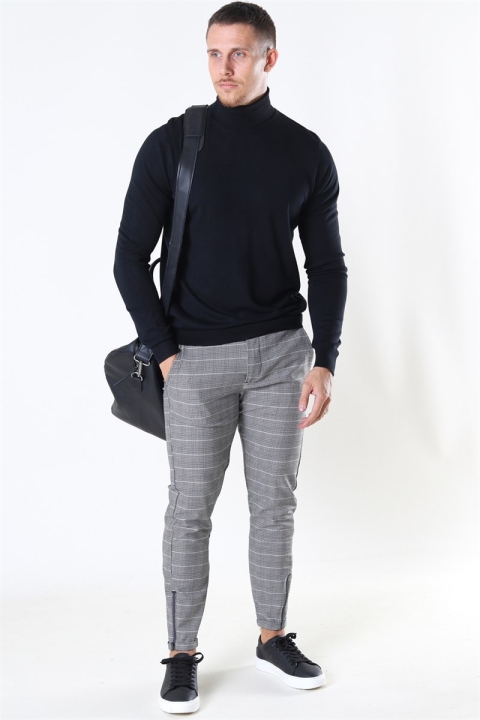 Jeff Potter Turtleneck Strik Black