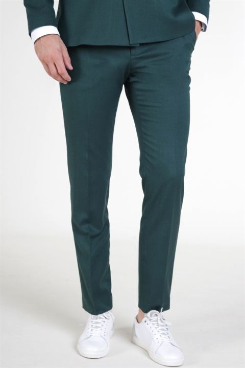 Selected Slim Daxlogan Byxor Medium Green Melange