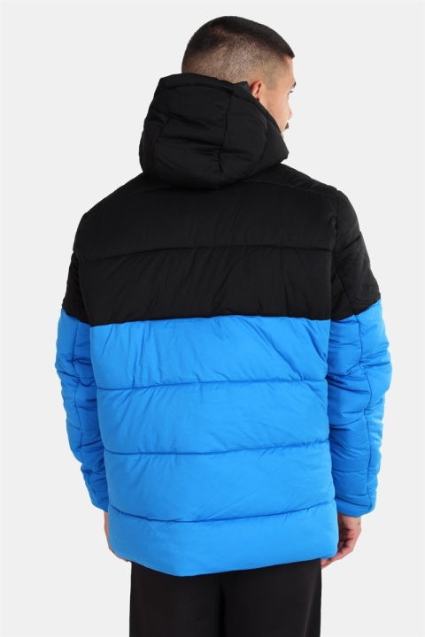 Urban Classics TB2425 Hooded 2-Tone Puffer Jacka Bright Blue/Black