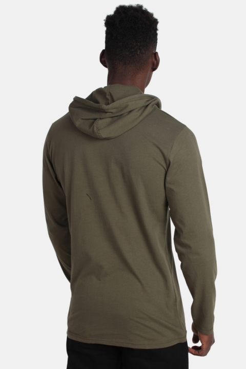 Basic Brand Hooded T-shirt Army