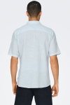 ONLY & SONS Caiden SS Linen Shirt Cashmere Blue