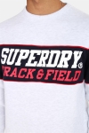 Superdry Tripple Drop Track Crew Tröja Podium Ice Marl/Navy