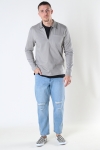 Jack & Jones JPRBLAPETROL SWEAT HALF ZIP Elephant Skin REG FIT