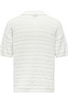 ONLY & SONS Grayson SS Chocket Knit Polo Cloud Dancer