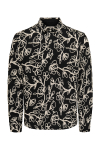 ONLY & SONS Sandoro Regular Fit Rope Shirt Jet Black