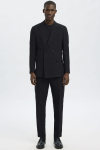 Selected Oasis Linen DB Blazer Black
