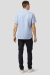 Clean Cut Copenhagen Oxford Stretch SS Shirt Light Blue