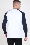 Les Deux College LS T-shirt White/Navy