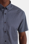 Kronstadt Skjorta Johan Dolphin S/S Navy/White