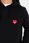 Mister Tee Heart Hoodie Black