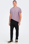 ONLY & SONS FRED BASIC OVERSIZE TEE Purple Ash