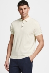 Jack & Jones JPRBLAIGOR KNIT POLO S/S SN Cloud Dancer