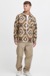 Solid Hans Overshirt Oatmeal Melange