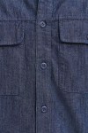 Solid Rogue Woven LS Shirt Middle Blue Denim