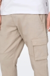 Only & Sons Cam Stage Cargo Cuff Pants Silver Lining