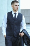 Jack & Jones FRANCO WAISTCOAT Navy Blazer