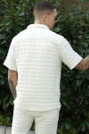 ONLY & SONS Braddock Regular SS Resort Waffle Shirt Egret