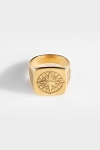 Northern Legacy Oversize Compass Ringa Gold