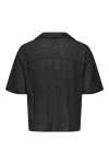 ONLY & SONS Novak Relax Resort SS Lace Shirt Black