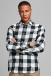 Jack & Jones Gingham Twill Shirt L/S Whisper White