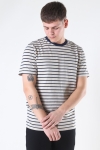 Jack & Jones Striped Tee Crewneck White Melange