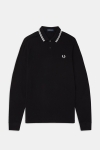 Fred Perry LS TWIN TIPPED SHIRT 102 Black