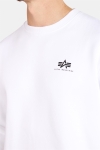 Alpha Industries Basic Sweater Small Logo Crewneck White