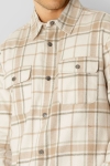 Fat Moose Adrian Cotton Check Shirt Ecru Check