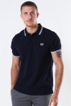 Fred Perry Twin Tipped Polo Navy/White