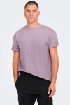 ONLY & SONS FRED BASIC OVERSIZE TEE Purple Ash