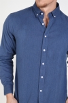 Clean Cut Sälen Flannel Skjorta Denim Blue