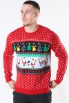 Only & Sons Xmas 7 Funny Top Sticka Pompeian Red