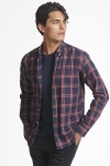 Les Deux Boswell Skjorta Dark Navy Check