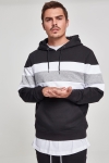 Klockaban Classics Chest Striped Hoody Black/ White/ Grey