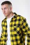 URBAN CLASSICS Checked Flanell Skjorta Black/Honey