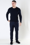 Kronstadt Jacksen rib crew knit Navy