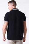 Fred Perry Twin Tipped Polo Black/Porc