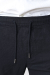 Solid TAIZ LINEN PANTS True Black