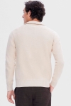 Selected Axel LS Knit Half Zip Oatmeal