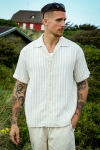 Jack & Jones Cabana Stripe Relaxed Shirt Fields Of Rye