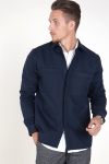 Selected LooseLars Overshirt LS Dark Sapphire