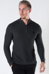 ONLY & SONS WEB LIFE STRUCTURE HALF ZIP KNIT Peat