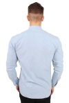 Clean Cut Rooney Flannel Henley Skjorta Light Blue