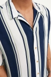 Jack & Jones JORMALIBU RESORT STRIPE SHIRT SS Swamp