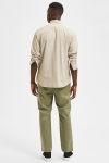 Selected SLHSLIMNEW-LINEN SHIRT LS W NOOS Kelp