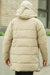 ONLY & SONS CARL LONG QUILTED COAT Chinchilla