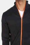 Kronstadt Jacob Zip Sticka Charcoal Mel/Orange