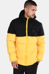 Urban Classics Hooded 2-Tone Puffer Jacka Chrome Yellow/Black