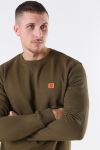 Les Deux Dark Oliven Green/BKlockant Orange Piece Sweatshirt